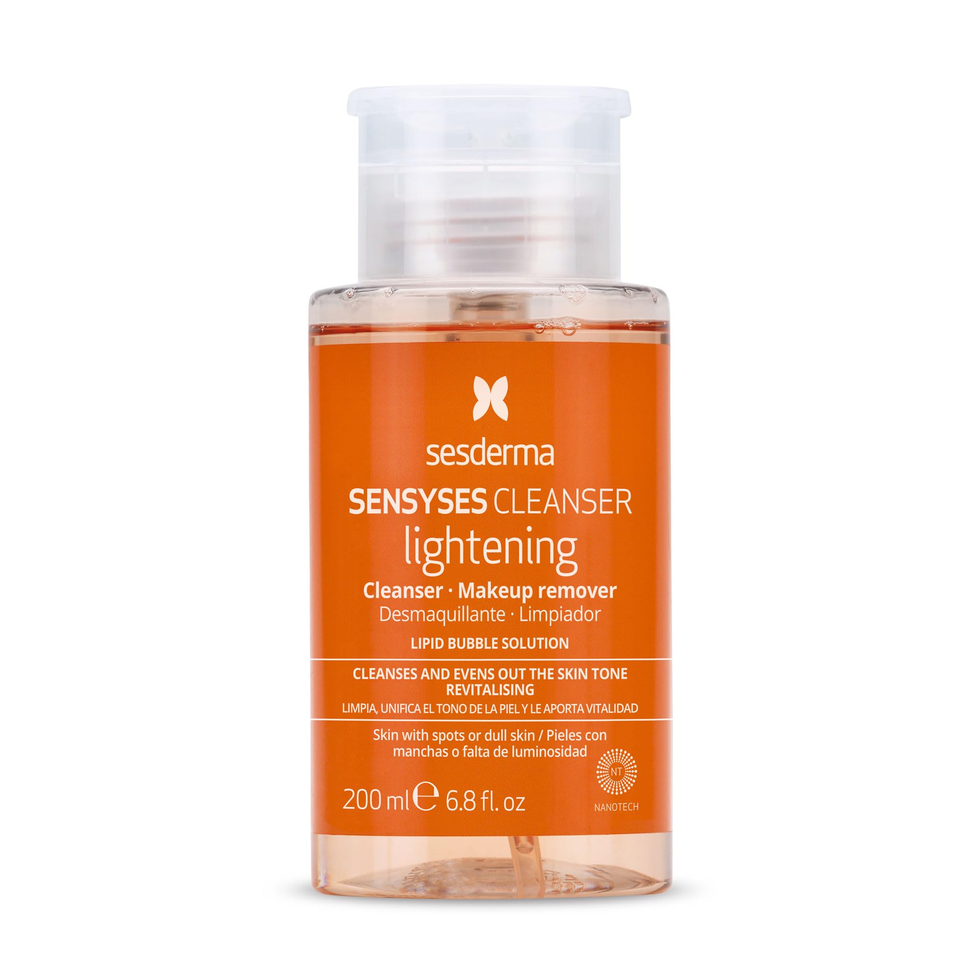 Sesderma Sensyses Cleanser Lightening – Make-up Remover & Skin Brightening – Restores Luminosity – 200 ml