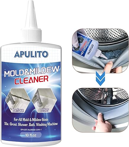 APULITO Gel limpiador de hogar para ducha, baño, azulejos, fregadero, cocina, 10 onzas líquidas (paquete de 1)