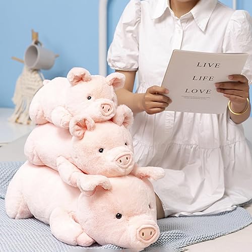Miniatura 7 de Animales de peluche con peso, de cerdo con peso de 5 libras, animales de peluche con peso de cerdo rosa, almohada para abrazar, regalos para niños y