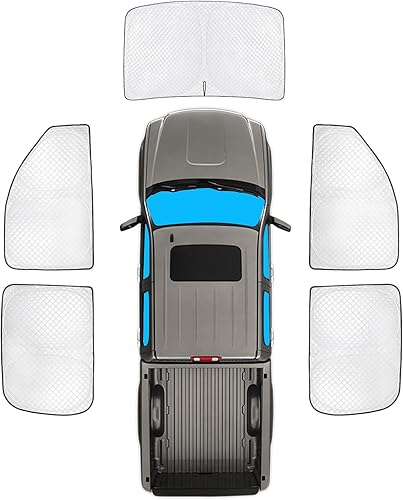 Miniatura 176 de KMF - Parasol de repuesto para parabrisas, cubierta para ventana lateral y trasera, cubierta protectora para visor, para campamento, bebé, bloqueo