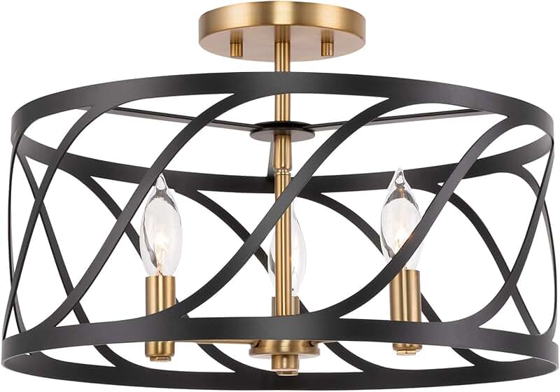 flush mount drum ceiling light