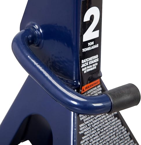 Miniatura 6 de BIG RED - Gato hidráulico Torin de suelo con ruedas y 2 soportes de gato, combo, 2 toneladas (4,000 lbs), AT82001UR, azul