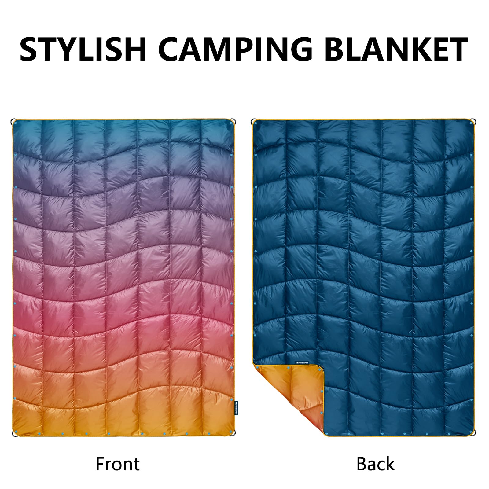 marshmallow dream Camping Blanket, Puffy Blanket Lightweight Windproof Water Resistant for Outdoors,Hiking, Backpacking,Beach,Car,Picnic,Stadium