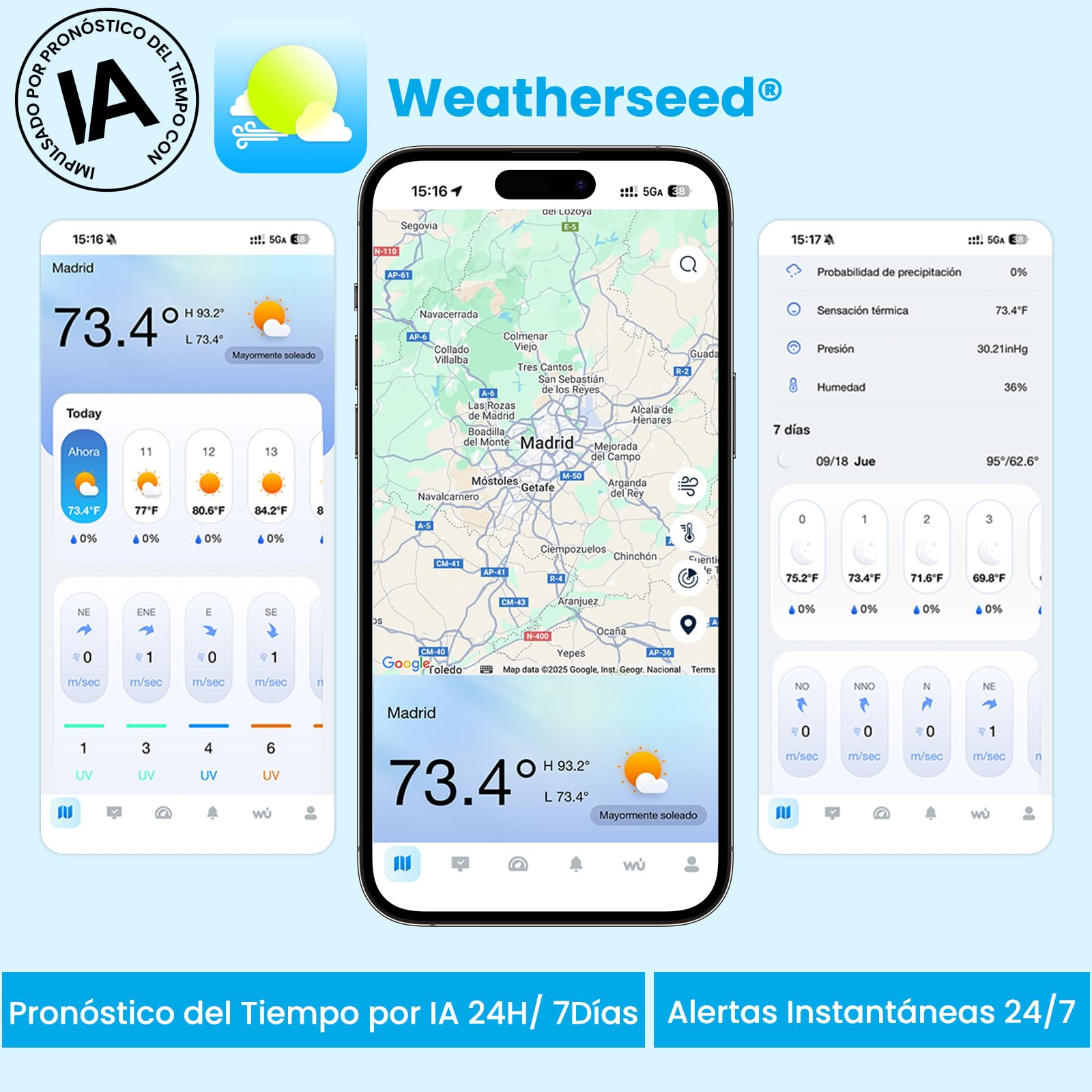 Sainlogic Estación Meteorológica WiFi con sensor exterior