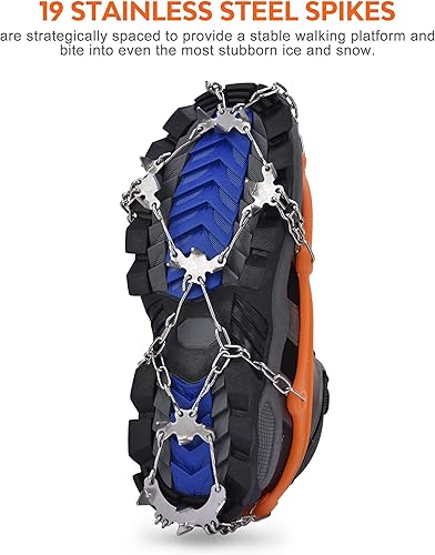 Miniatura 2 de Aliglow Empuñaduras de nieve de hielo sobre zapatobota de tracción de tacos de tacos antideslizantes calzado