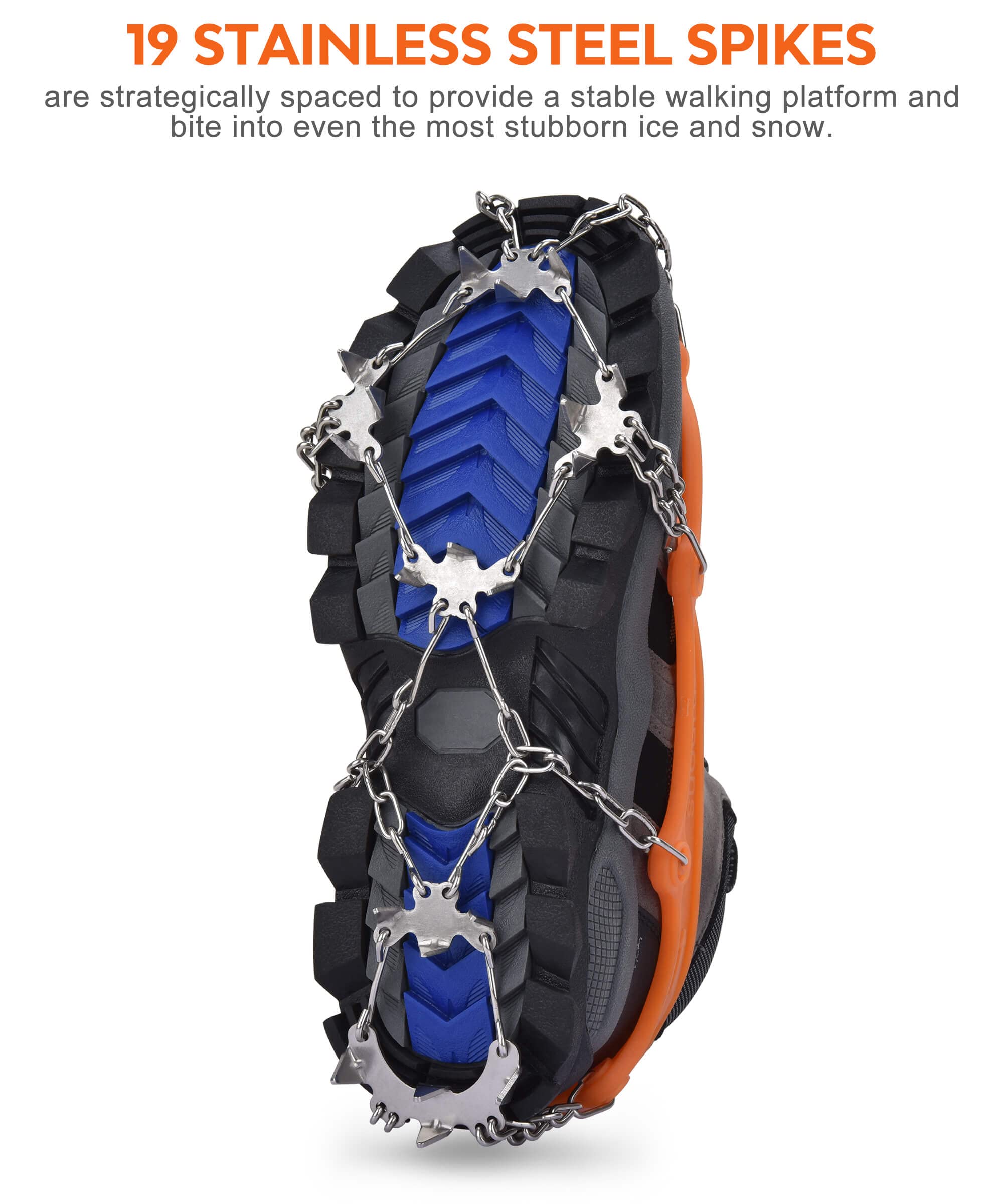 Micro Cleat Micro Spikes For Men Hiking Aliglow Ice Cleats Snow Traction Crampons ...