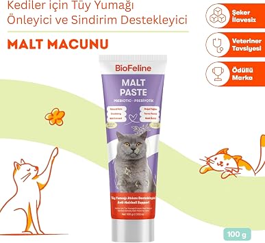 BioFeline Malt Paste 100 Gr (Kediler Için Tüy Yumağı Önleyici Malt Macunu