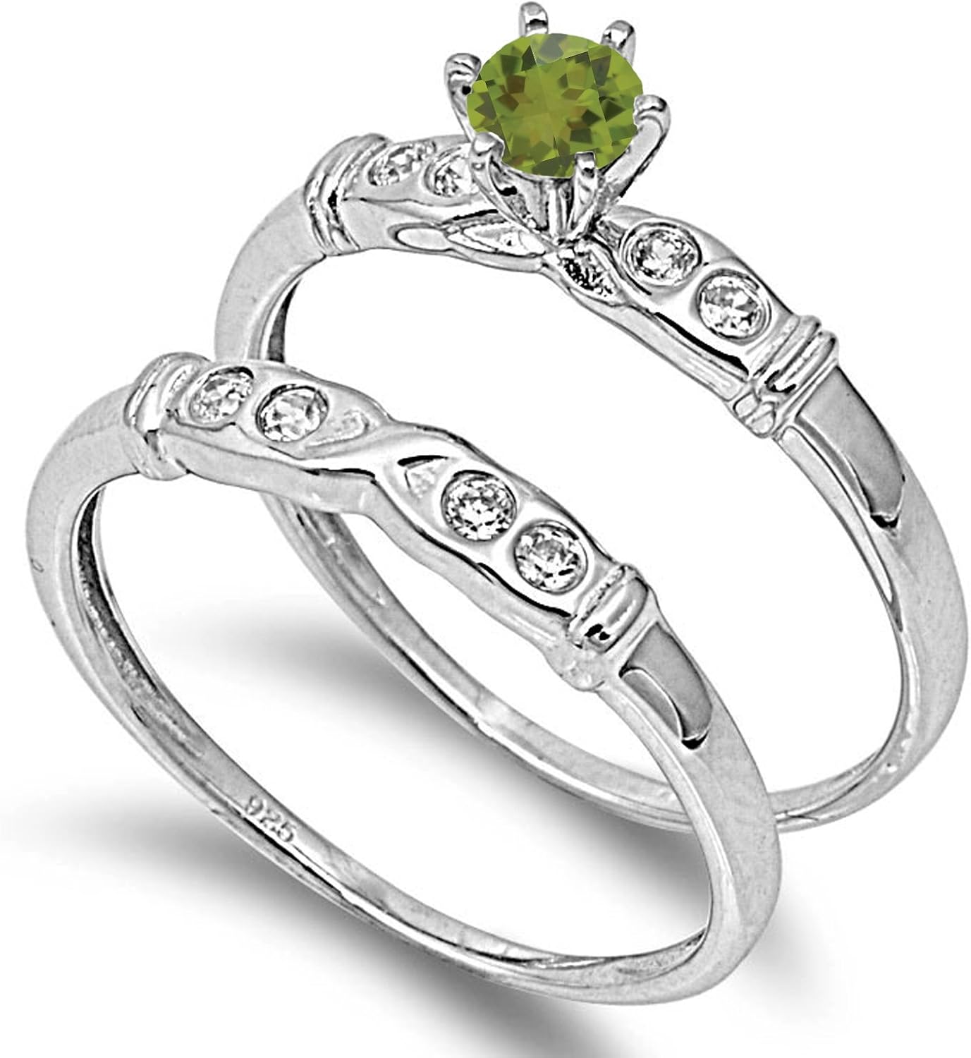 CHOOSE YOUR COLOR Sterling Silver Round Ring