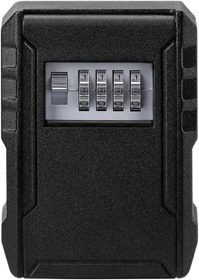 1PCS 4-Digit Combination Password Wall Mounted Key Lock Box(A Small Gray)