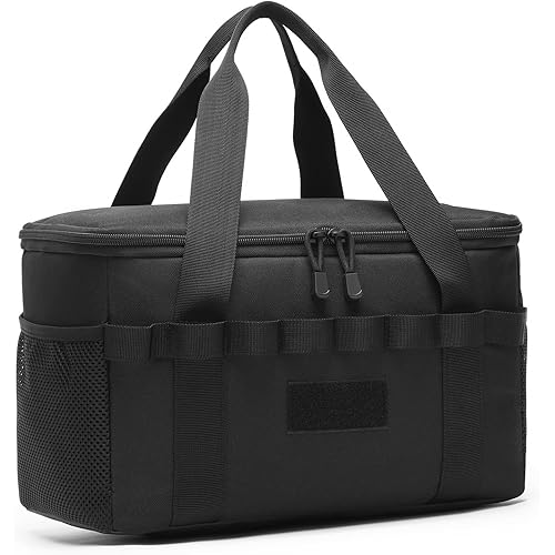 Tactical Camping Storage Bag 14L Tactical Utility Tote Bag Camping Cookware Organizer Trunk Organizer