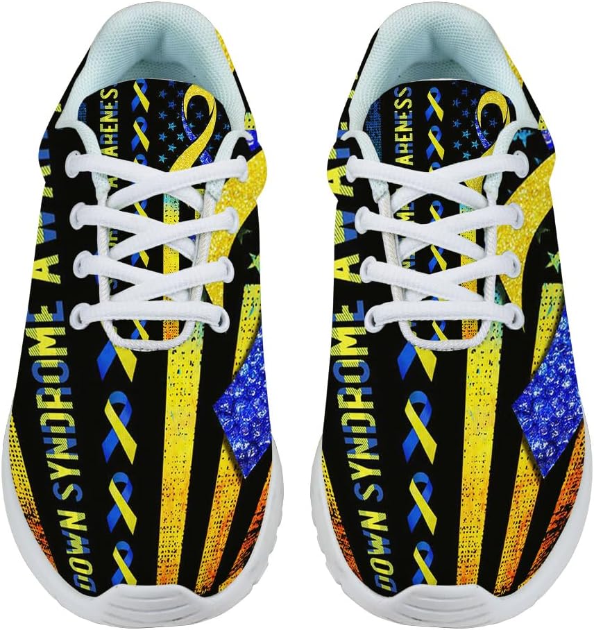 Down Syndrome Awareness Shoes for Women Men Trail Running Casual Fashion Sneakers Slip-on Tennis Shoes