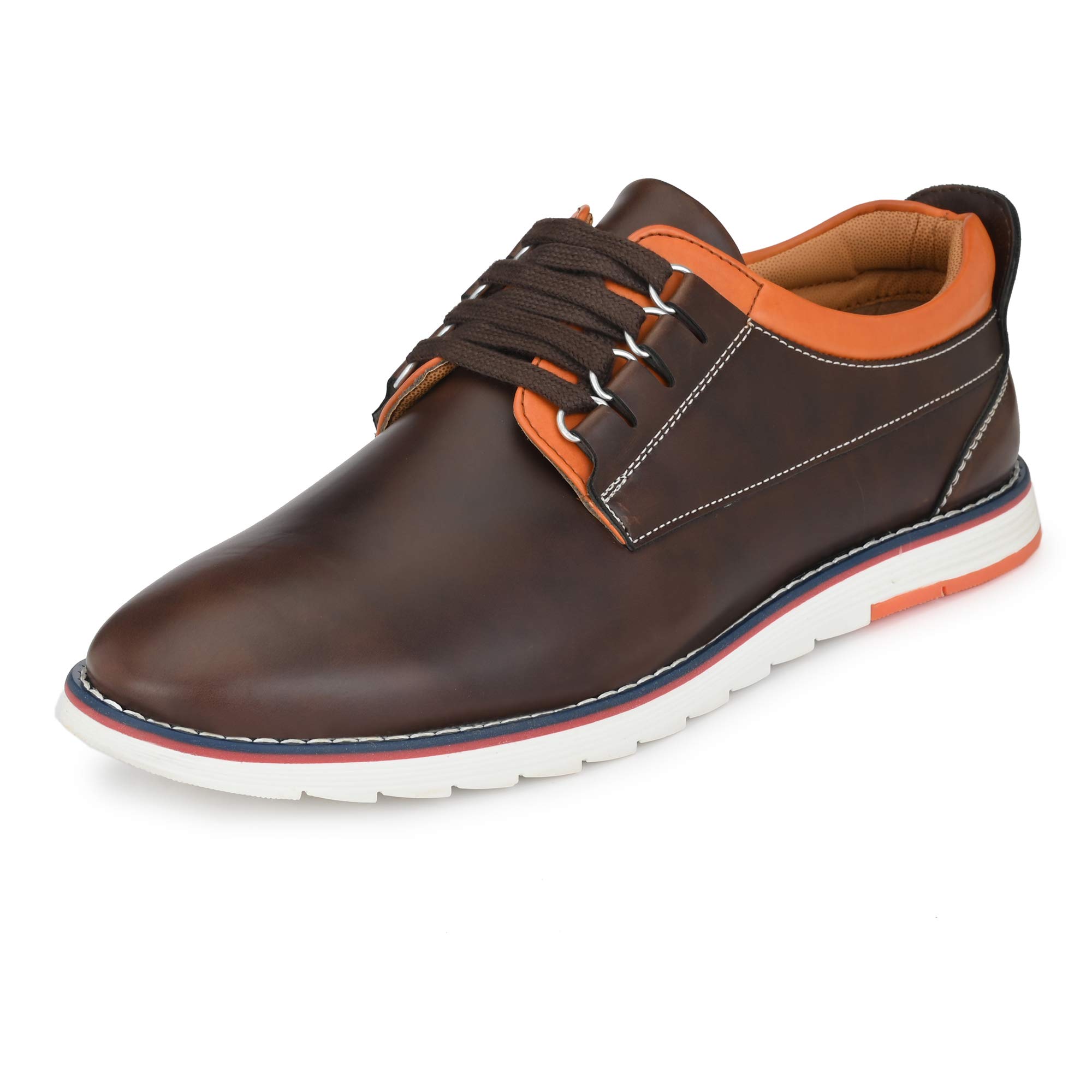 CentrinoMen's Dress Smart Casual Shoes Oxfords Walking, Office Comfortable and Classy Sneakers with Extra Comfort (3323)