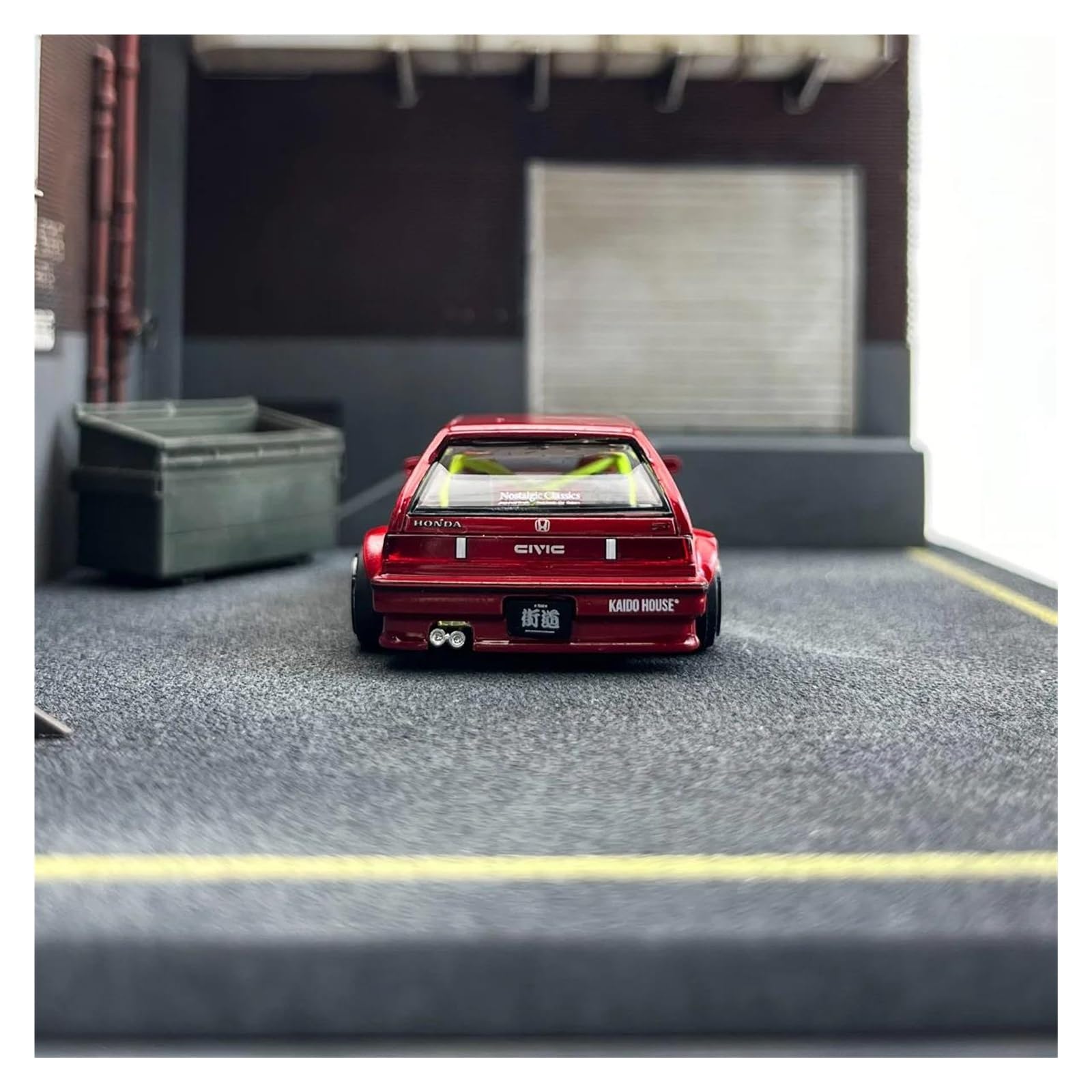 Metallo Scala Replica 1 64 per Honda Civic Ef apribile modello di auto classica pezzo da collezione esposizione Hobby Veicoli Giochi Set