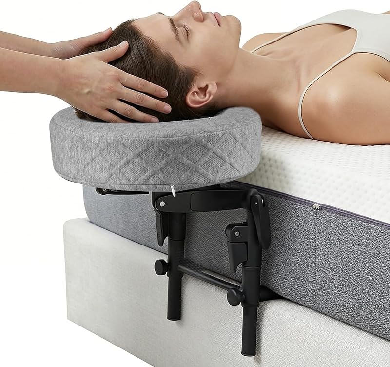 Apoio de rosto ajustável HoMove para cama com almofada de espuma viscoelástica, cinza-escuro, JYAMZ-03-GR