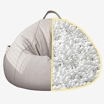 Bead Cushion, Cover Cockatiel, Bean Bag Chair Filling, 0.1 - 0.2 inches 3 - 5 mm EPS, Non-irritating Material Soft and Comfortable for All Doll, Zabuton, Sofa, Body Pillow 40L