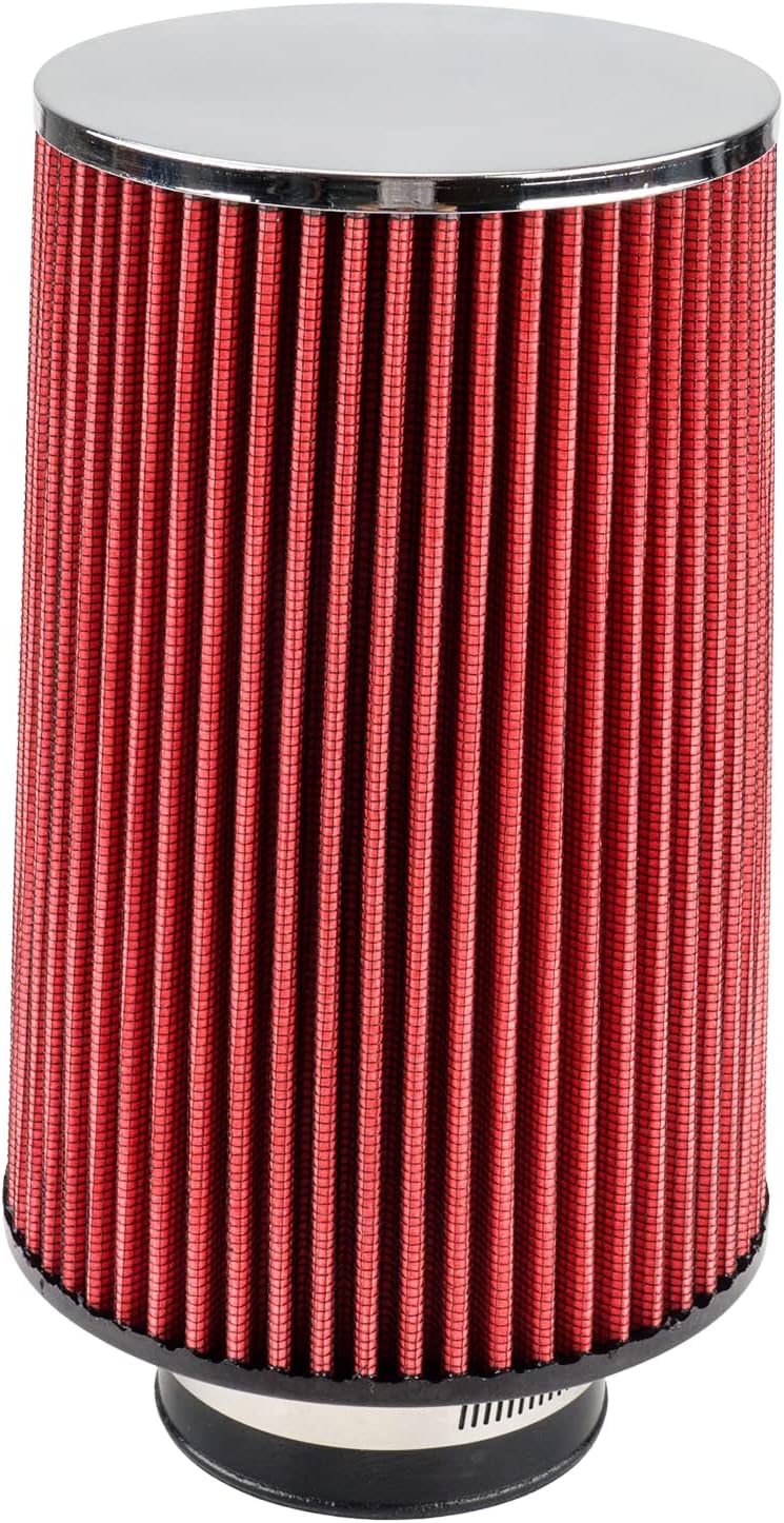 KAX 3 inch Cold Air Intake System Kit + Heat Shield Compatible with 2012-2017 Wrangler, 2018 Wrangler JK, Red