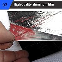 Vista 4 de Fieltro autoadhesivo para techos, cinta de reparación de tejas de techo de asfalto, rollo protector de techo, cinta intermitente para techos