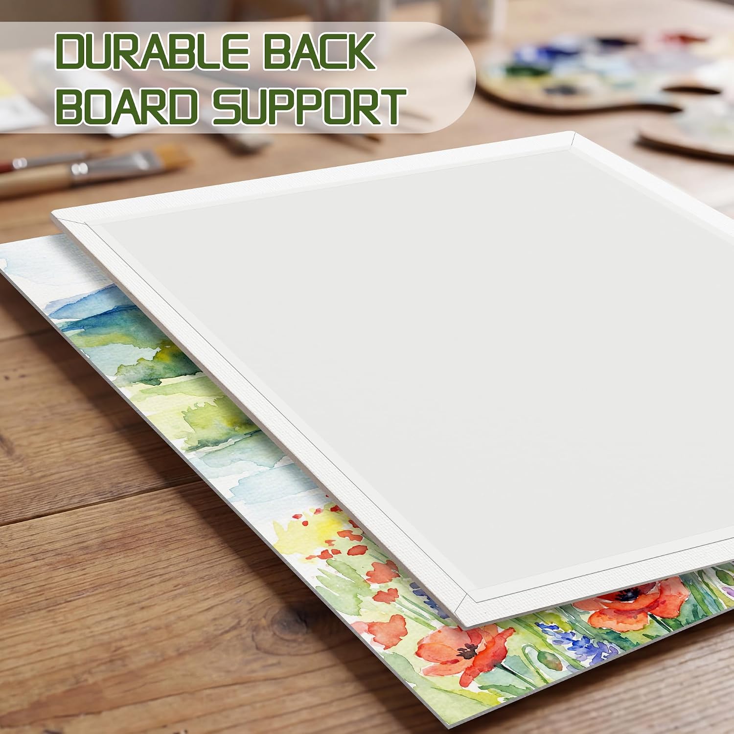 8x10 Canvas Boards for Painting, Primed Cotton Panels, 5 Pack