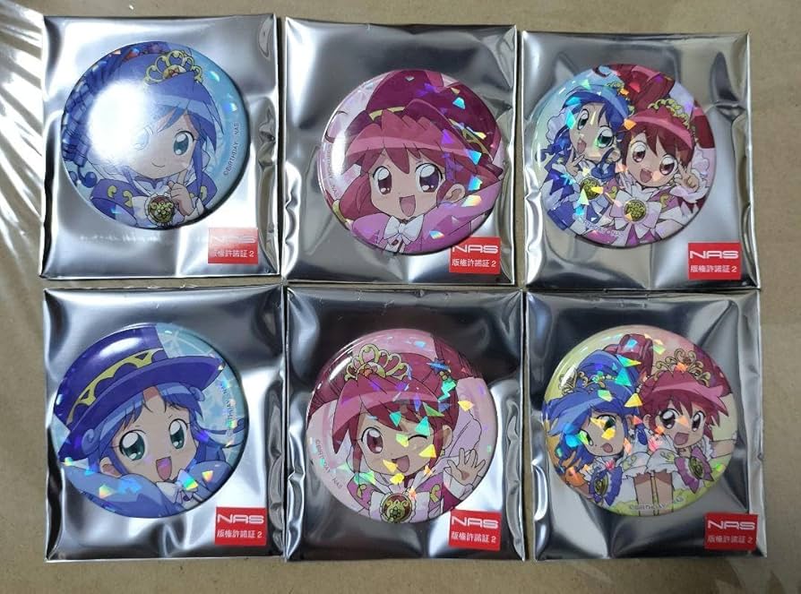 お値下げ ふしぎ星のふたご姫 楽天コレクション 缶バッジ