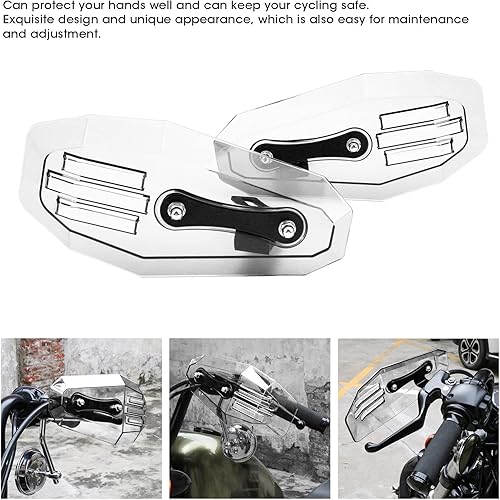 Miniatura 3 de KIMISS Protectores de mano para motocicleta, 2 unidades de protectores de mano para motocicleta, protector de cepillo de mano, barra protectora de