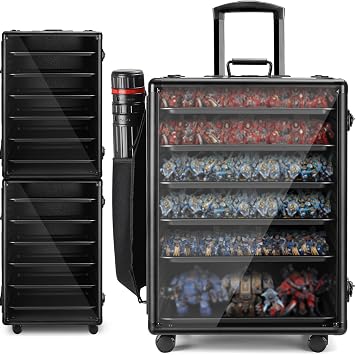 Stackable Miniature Carry Case 1.3X Large Pull Rod Miniature Storage Box