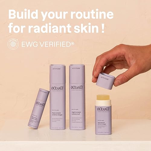 Miniatura 4 de ATTITUDE Oceanly - Barra de crema facial, verificada por EWG, sin plástico, ingredientes a base de plantas y minerales, productos de belleza veganos