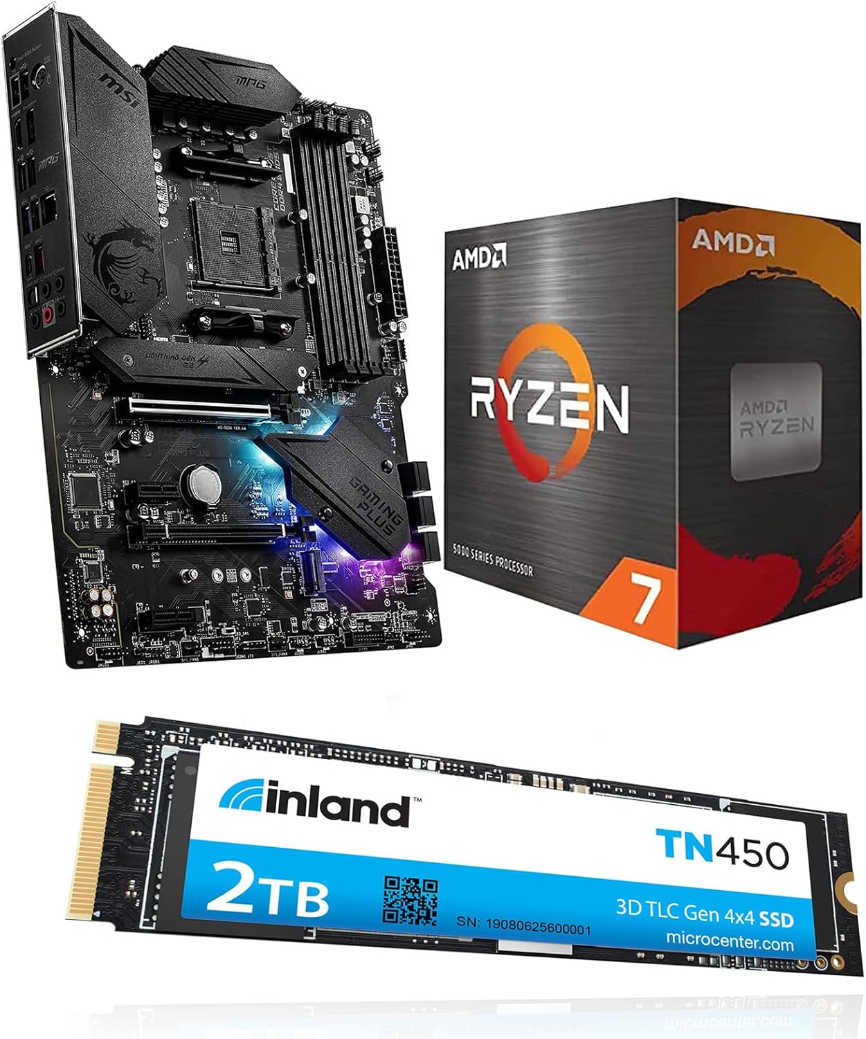 Motherboard 5700x Amazon CPU RYZEN7 5700X B550 GAMING PLUS Ram