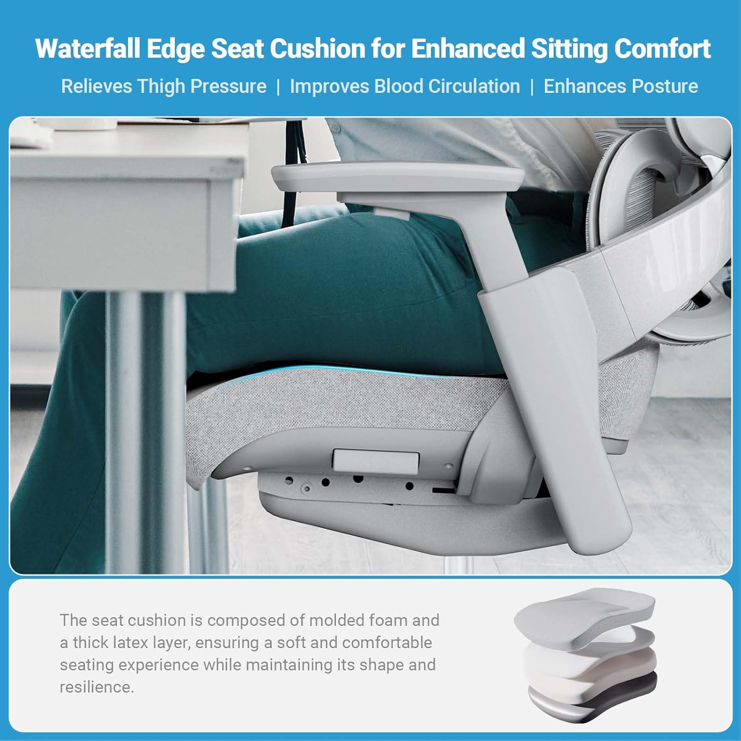 Adaptive Lumbar Support in MELOKEA chair