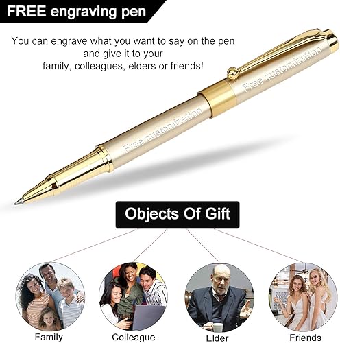 Miniatura 3 de Pluma de grabado gratuita Personalizado bolígrafos Roller Ballpen, bolígrafo, bolígrafo de bola, pluma de recarga media tinta negra, regalos