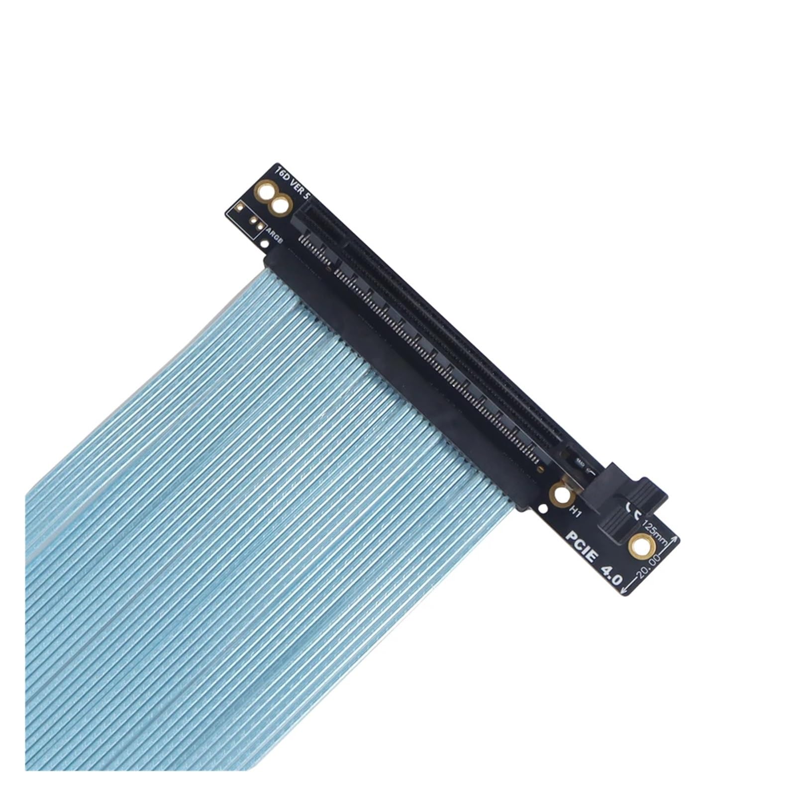 Amazon.co.jp: PCIe 4.0 X16 ライザー ケーブル NZXT H1 270° 逆直角