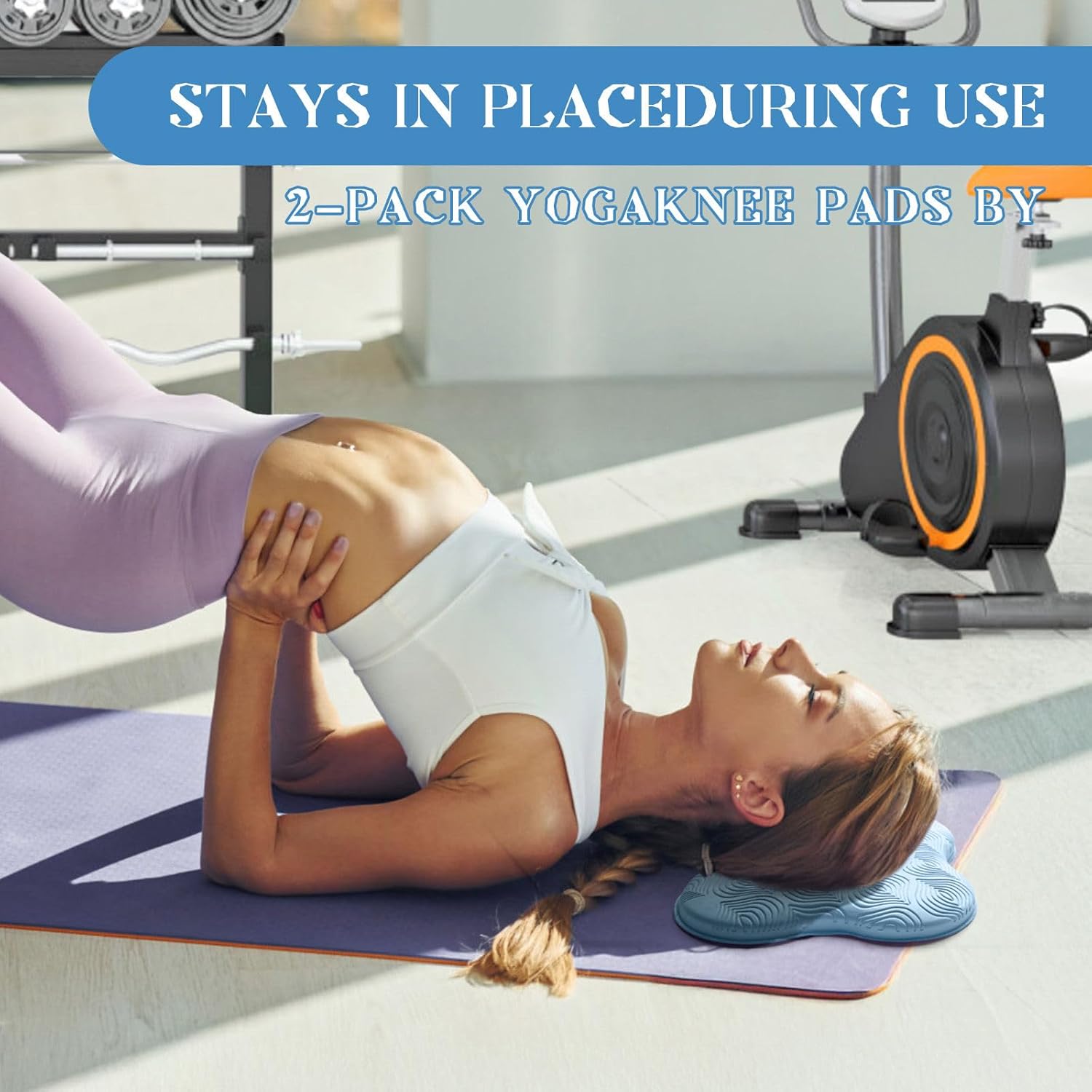 2 Packs Yoga Knee & Elbow Cushions - Extra Thick Foam for Knees, Elbows, Wrists, Hands & Head - Pilates & Kneeling Pads - Support Foam Pads for Women & Men - Image 6