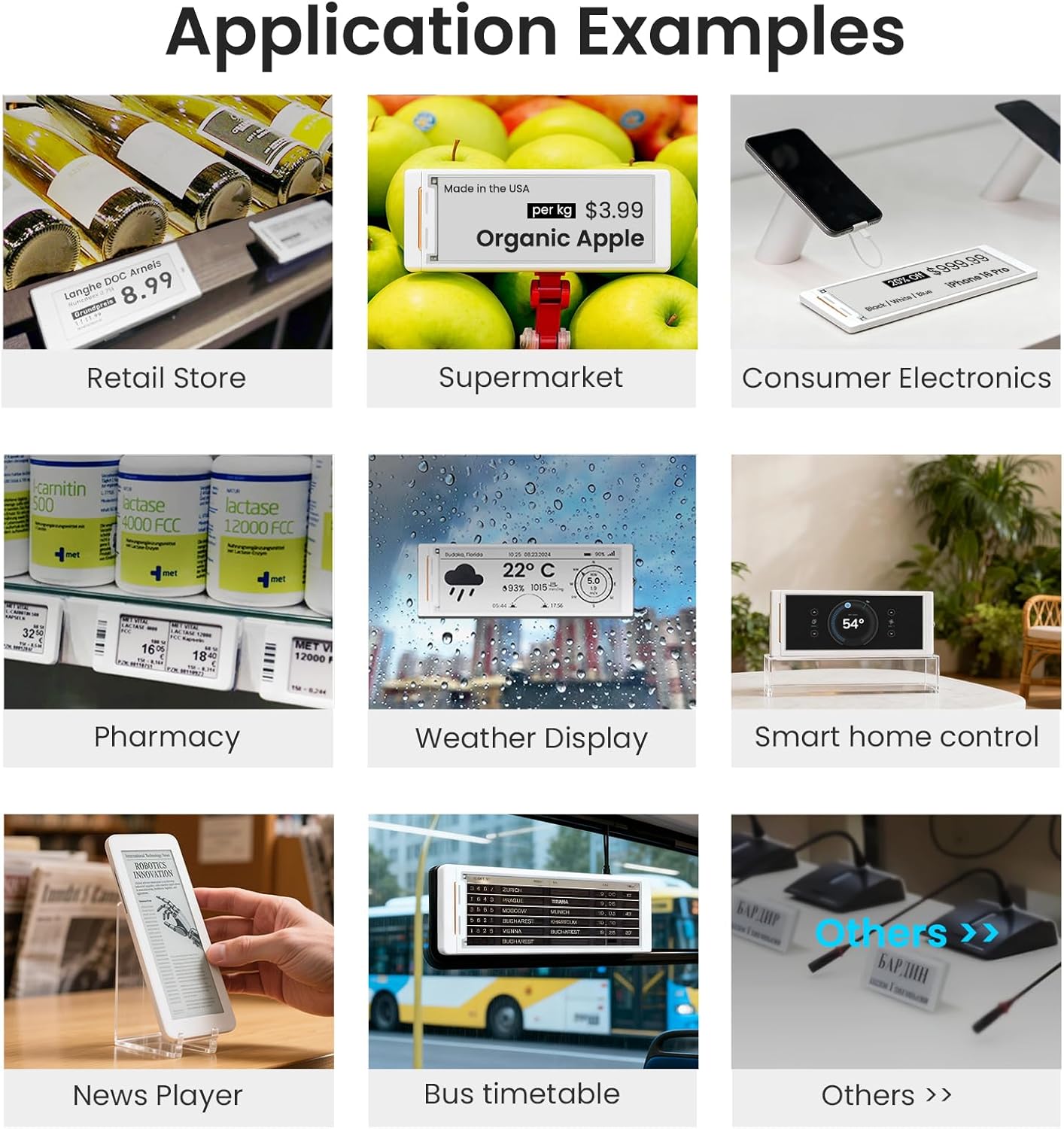 ELECROW ESP32 E-Ink Display 5.79 Inch, CrowPanel E-Paper HMI Display Compatible with Arduino IDE, E Ink Screen with 272x792 Resolution Black/White Color, Driven by SPI Interface