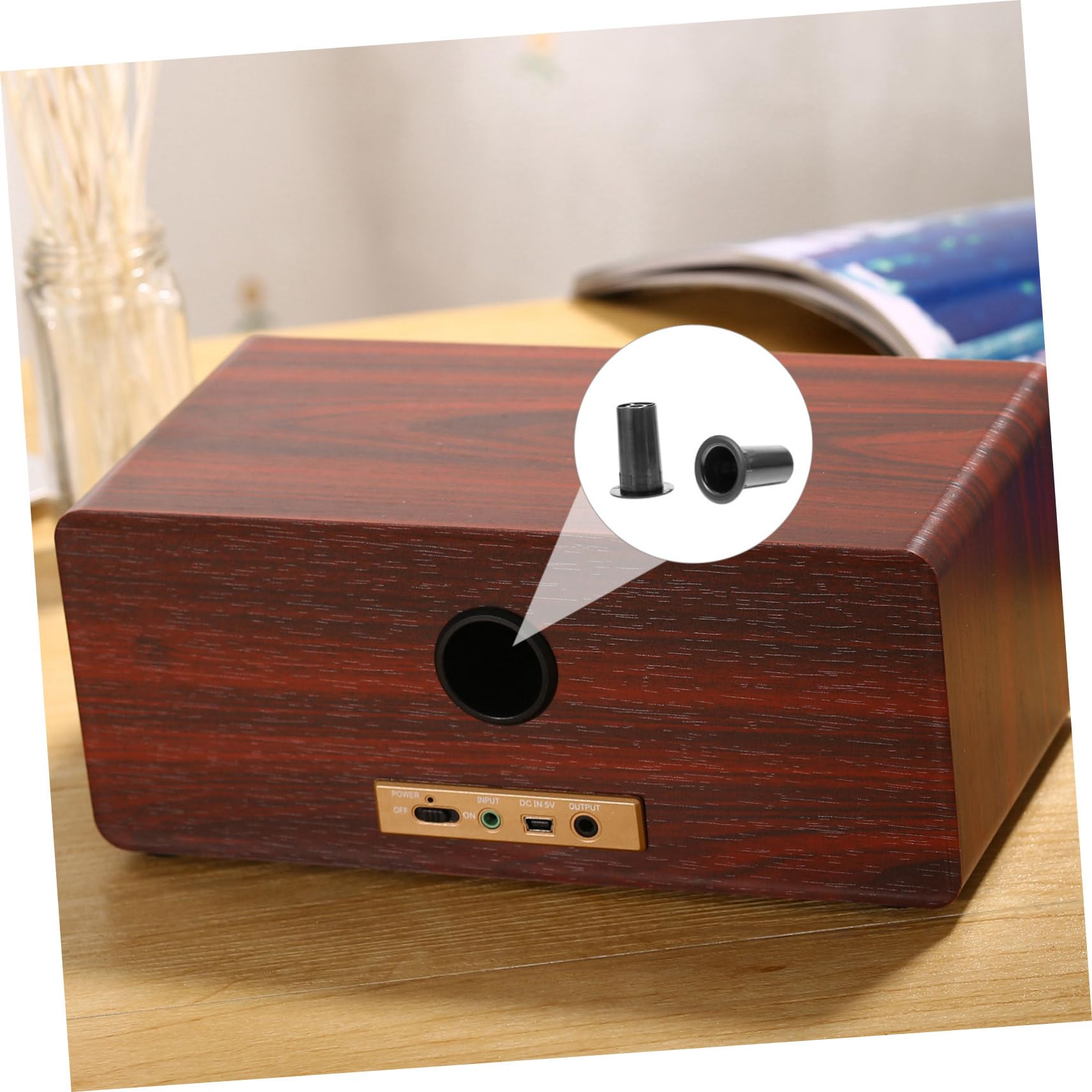 Cabilock 8pcs Abs Speaker Port Tube Woofer Box Port for Improved Sound Quality Durable Speaker Cabinet Parts