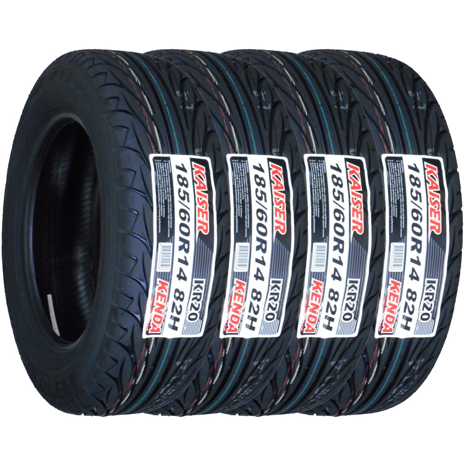 走行少!! KENDA KAISER KR20 185/60R14 4本セット Amazon.co.jp: ケンダ(KENDA) サマータイヤ KAISER KR20 185/60R14 82H
