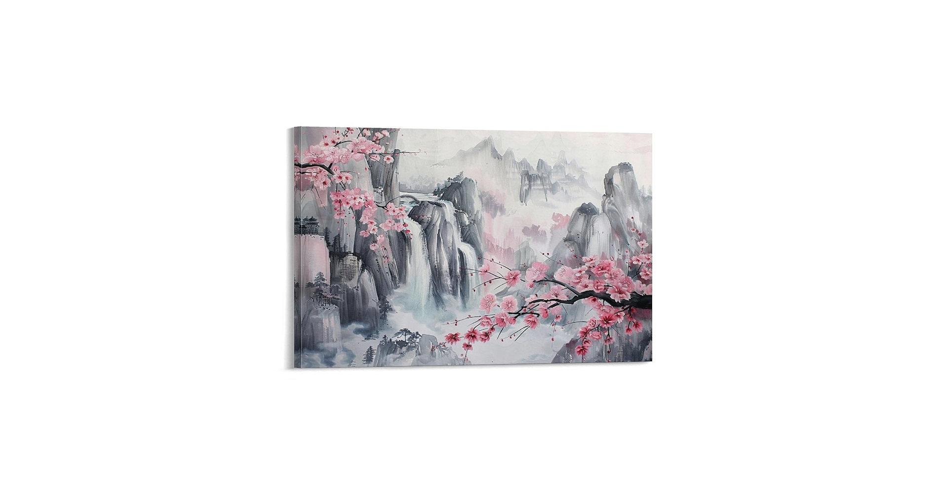 昭和レトロ 八千代作 水墨画 自然 風景画 絵画 絵 飾り インテリア 昭和レトロ 八千代作 水彩画 自然 風景画 山 額入り 額装 絵画