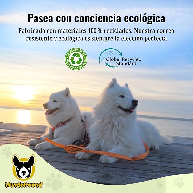 Foto 5 de 7 de Hundefreund Correa para Perros Reciclada de Poliéster 100 % Reciclado