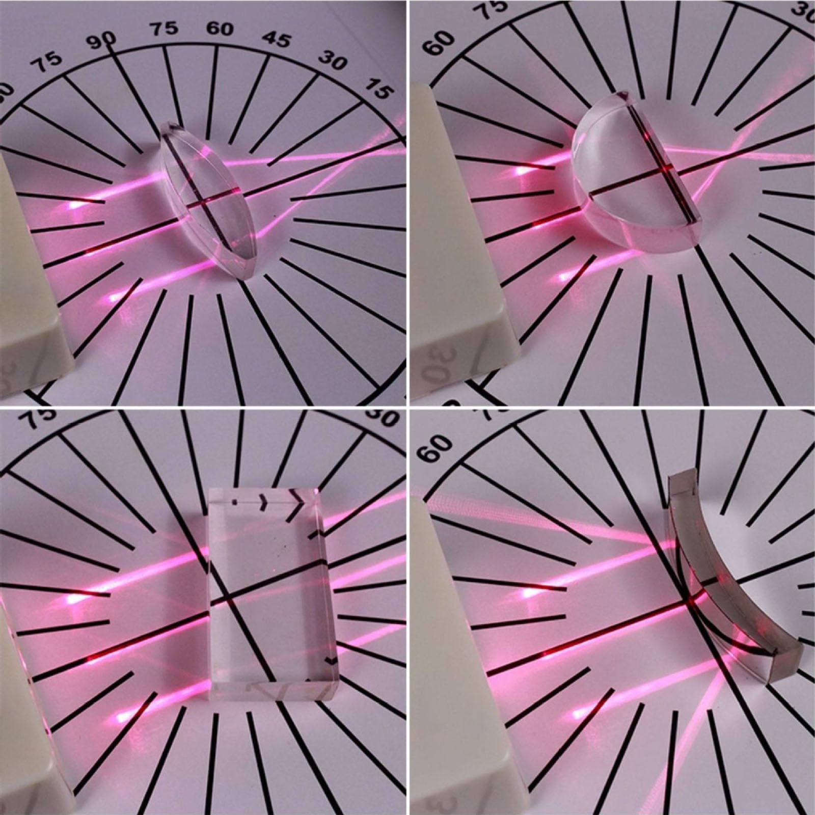 Esperimenti ottici Dimostratore riflessione e rifrazione della luce per laboratori scolastici che visualizza attrezzature per l ' educazione scientifica sulla propagazione della luce