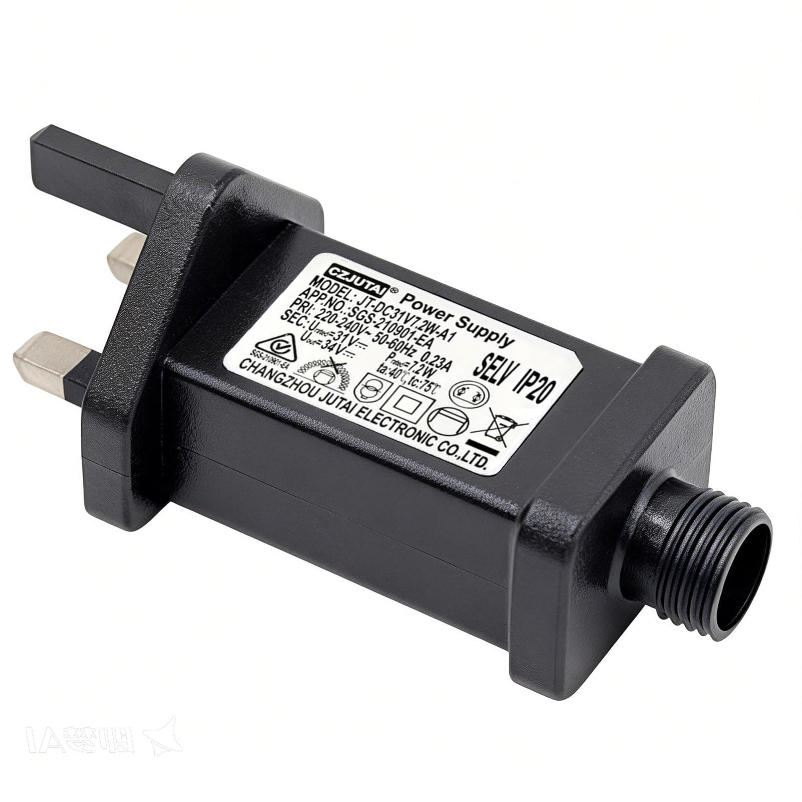 31V 7.2W LED Transformer String Lights Indoor-Outdoor Power Adapter for CZJUTAI JT-DC31V7.2W Christmas Lighting, Illuminate Your Holidays! (Threaded-Constant On) — image 1