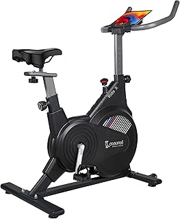 Cockatoo Ride-X 7Kg Fly Wheel Spin Bike, Exercise Cycle For Home With Adjustable Resistance &amp; Heart Rate Sensor for Gym Cy...