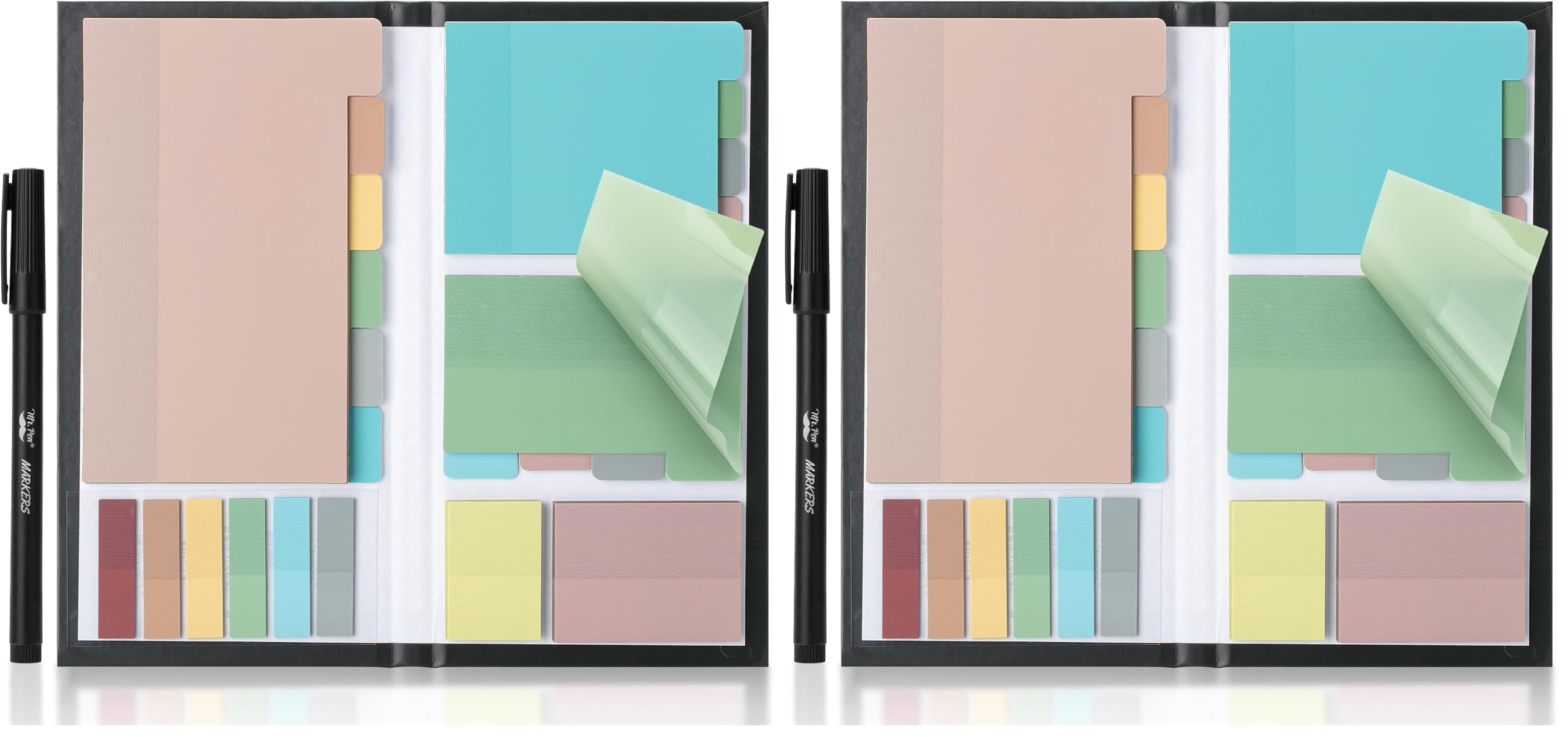 Mr. Pen- Transparent Sticky Notes Set, 820 Pack