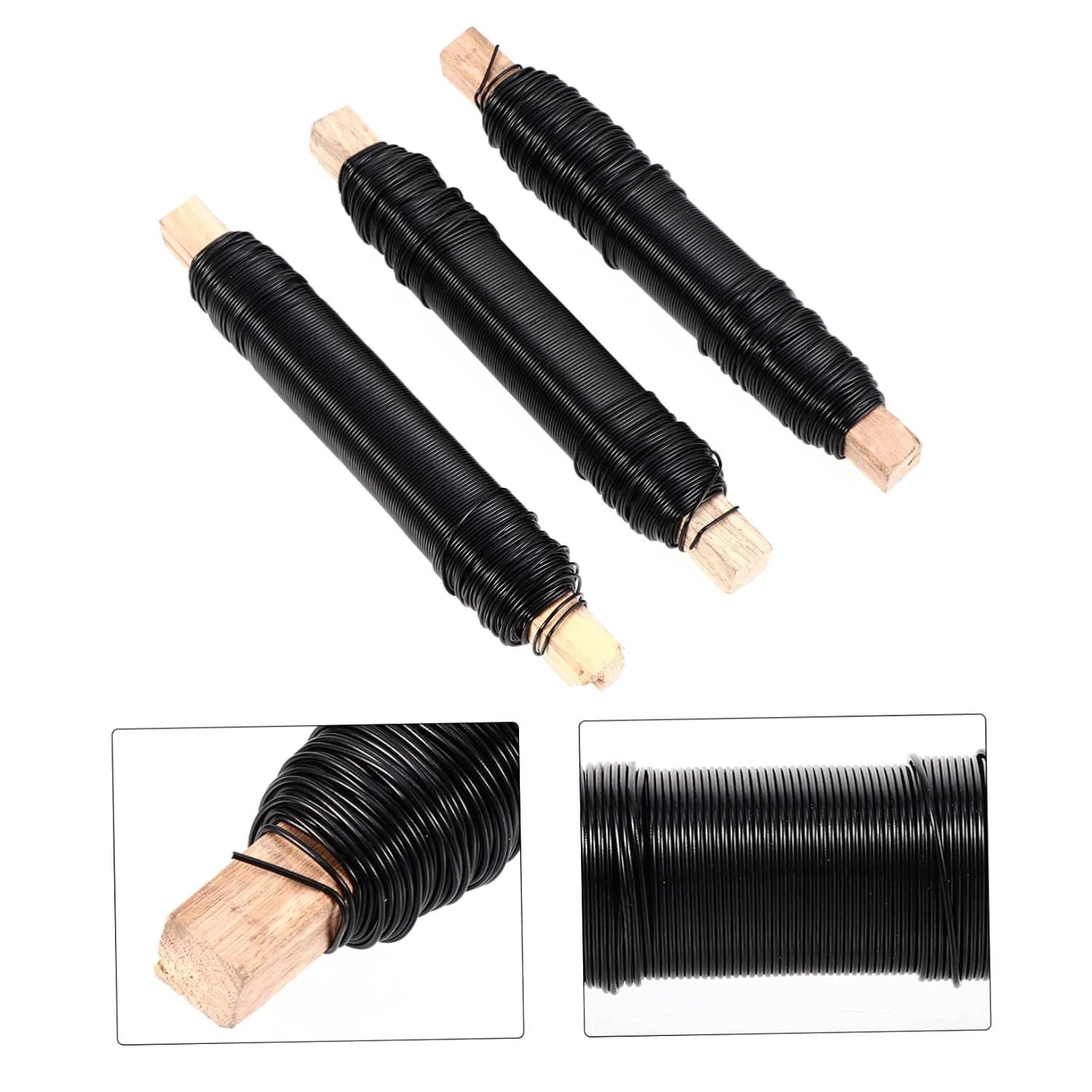 3pcs Iron Wires for Gardening and Floral Arrangements Tie Wires for Handmade Bouquets and Slightly Flexible for Home Floral Store Use
