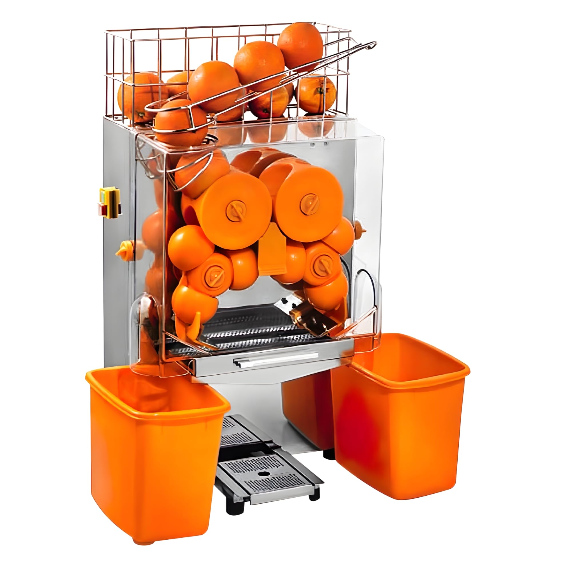 Exprimidor de Naranjas Automático Profesional 20 Naranjas/Min – Exprimidor Eléctrico Industrial en Acero Inoxidable, 200 W, Uso Hostelería