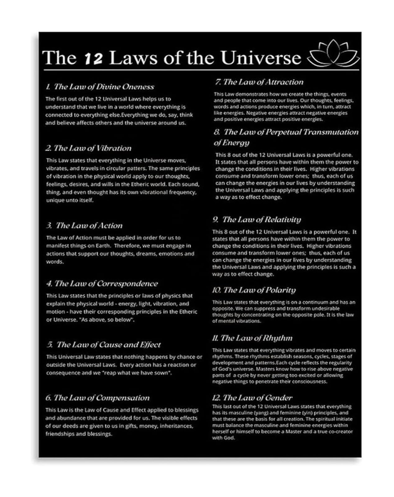 NWPNLXEA Manifestation Quotes Canvas Wall-Art Spiritual Poster for Bedroom Space Decor Inspirational Awareness Framed,08x12inch(20x30cm)