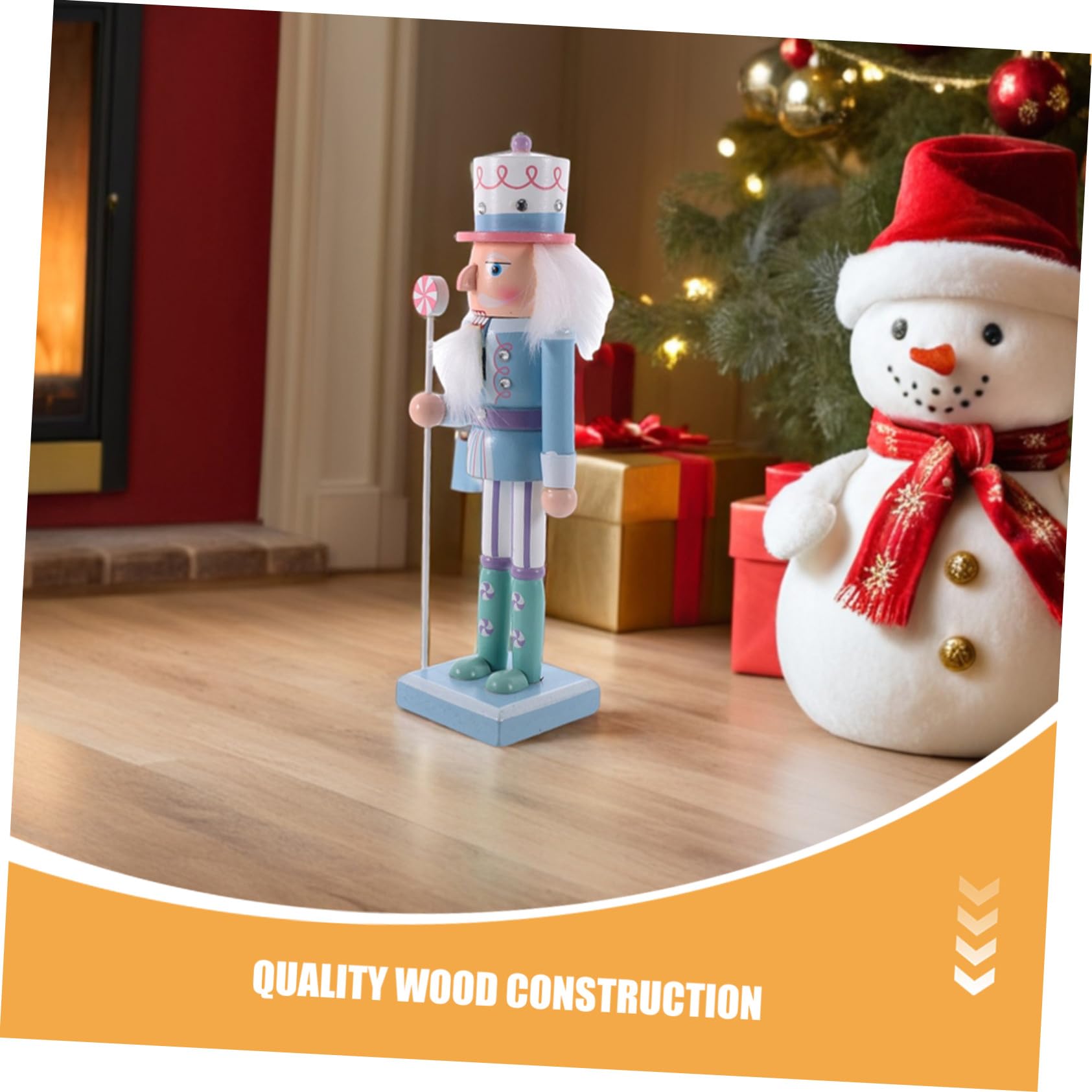Gatuida 2pezzi Schiaccianoci Natalizi in Legno Statuina Soldato Schiaccianoci Decorativa Decorazione da Tavolo per Feste di Natale e Collezioni di Ornamenti