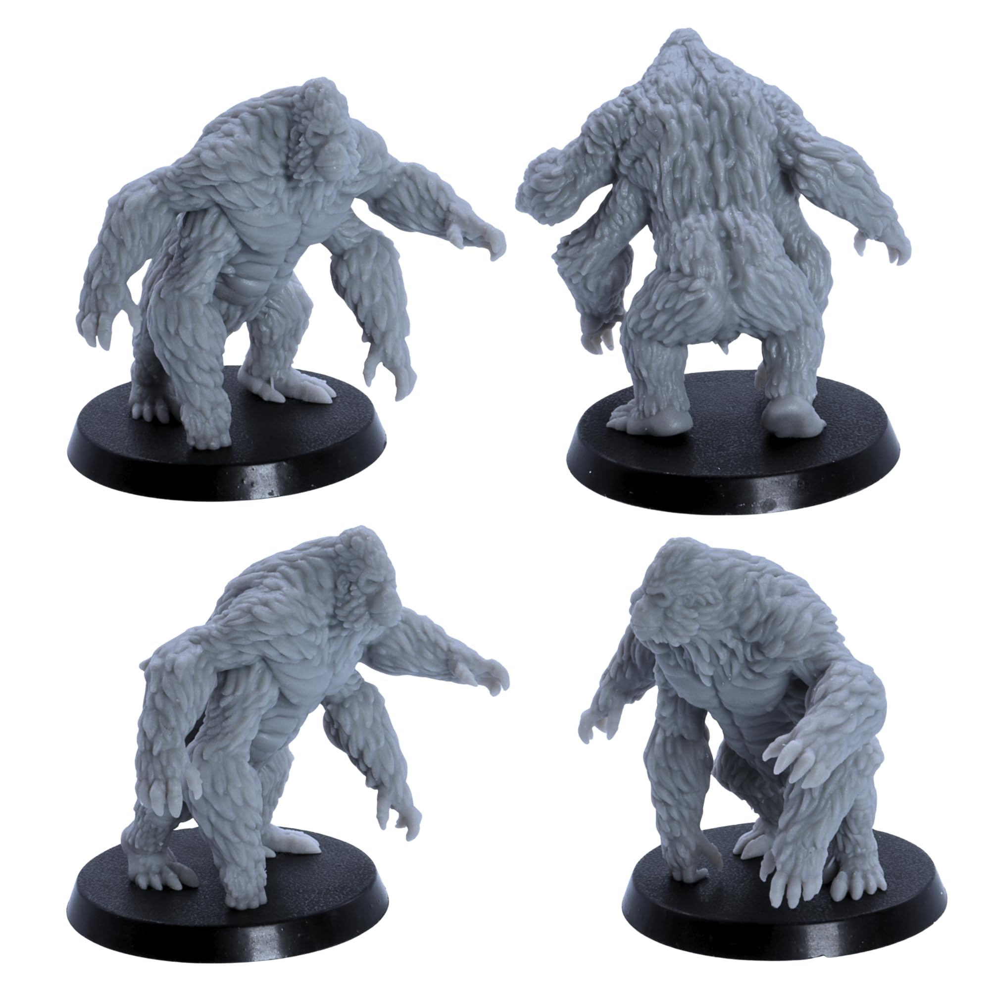 Forged Terrain Girallon Miniatures - 5 Giant Ape Monsters for DnD, Grey, 6cm - Image 4