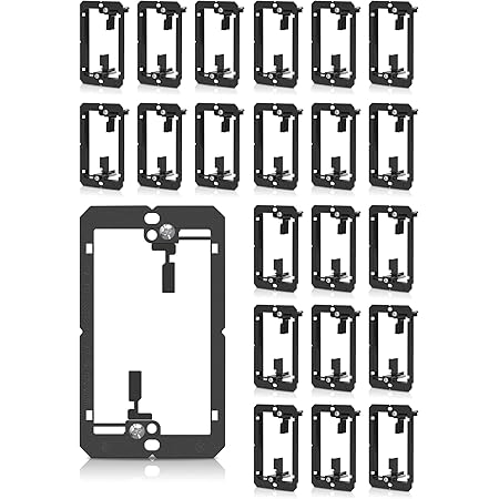 10 Pack Low Voltage Mounting Bracket, 1 Gang Drywall
