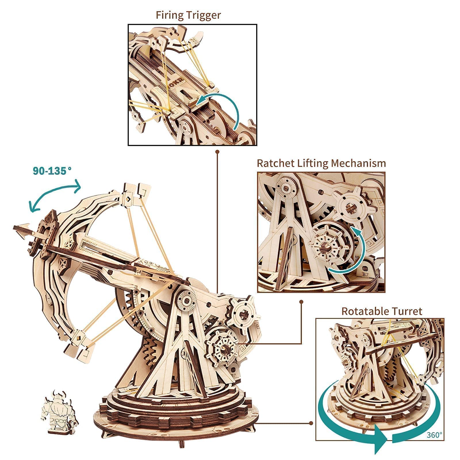 Amazon.com: ROKR 3D Wooden Puzzles for Adults Set Bundle - Wooden