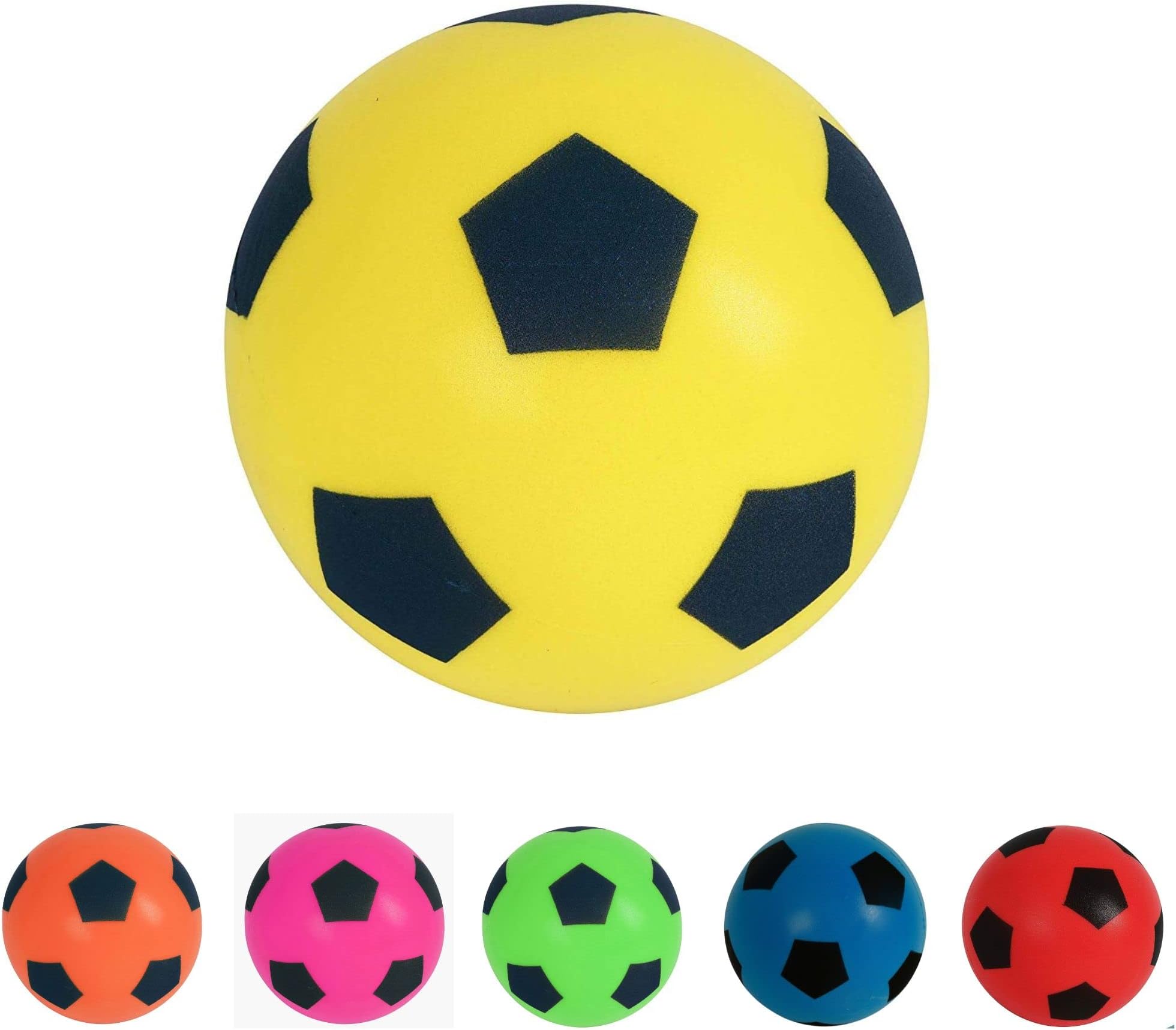 HTI Fun Sport 20cm Football | Indoor/Outdoor Soft Sponge Foam Soccer Ball | Play Many Games For Hours Of Fun | Suitable For Adults, Boys And Girls Of All Ages