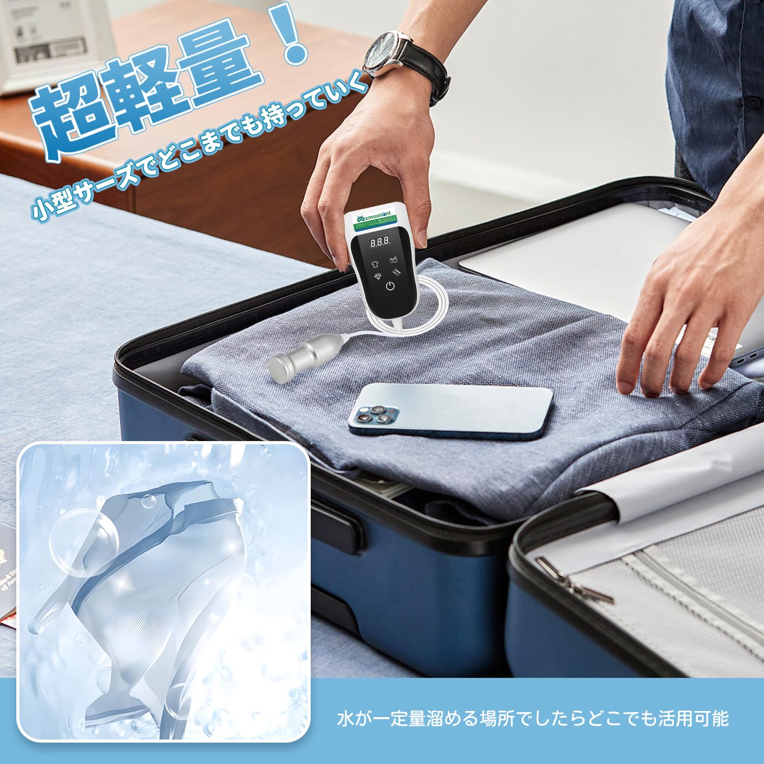 B2-1051 Mxmoonant 超音波ミニ洗濯機 Amazon.co.jp: Mxmoonant 超音波ミニ洗濯機 洗浄クリーナー 超音波
