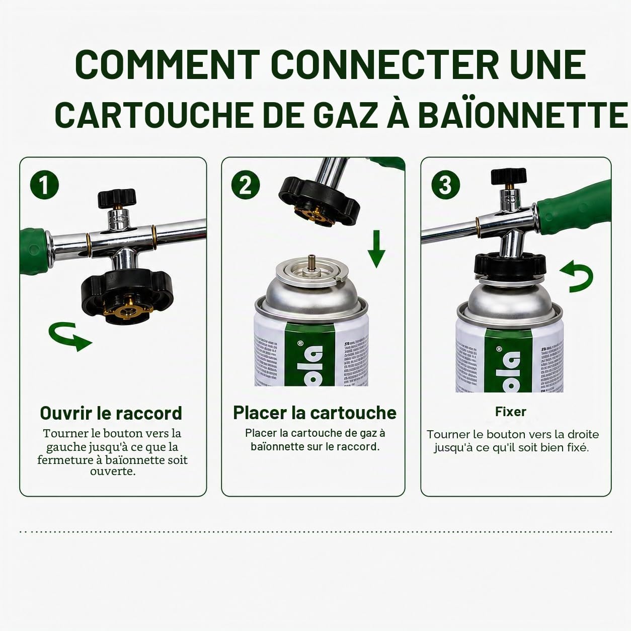 NOLA Lot de 8 cartouches de gaz butane - 227 g - Avec valve (baïonnette) - Cartouches de gaz universelles pour réchaud de camping, chauffage au gaz, désherbeur et appareils d'extérieur - Article 707